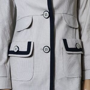 Halogen Cream Blazer with‎ Black Accents Size XS